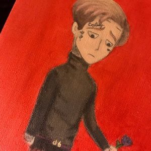 *SOLD* lil peep painting on canvas